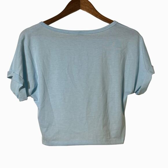 Crop Top Short Roll Sleeve Polyester Spandex XS 5 FOR $25 ๐ต ๐ฒ - Picture 2 of 5